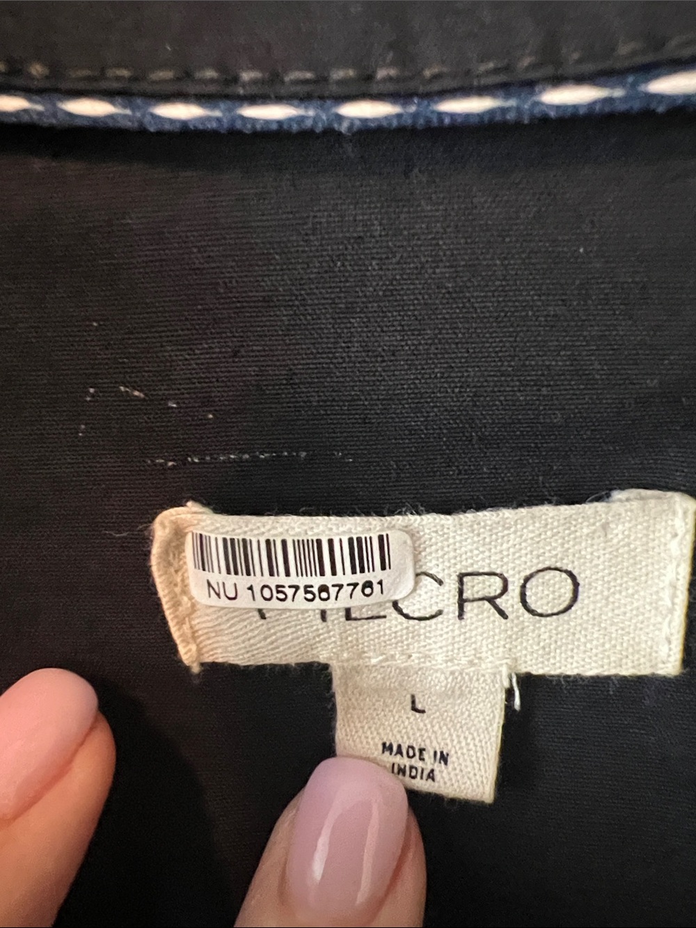 Pilcro Anthropologie Black Pintuck Mini Shirt Dress SZ large - Picture 6 of 7